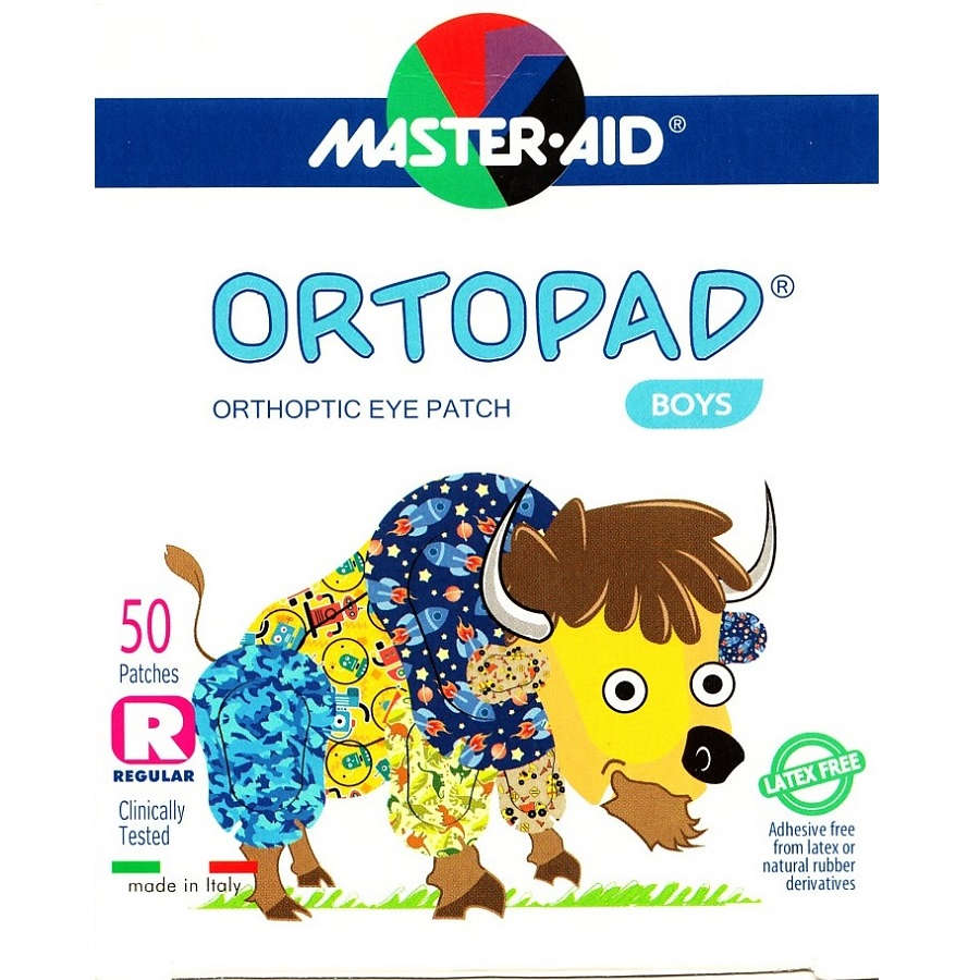 【斜視】【弱視】　オルトパッド　斜視弱視訓練用眼帯：ボーイズパック　レギュラー