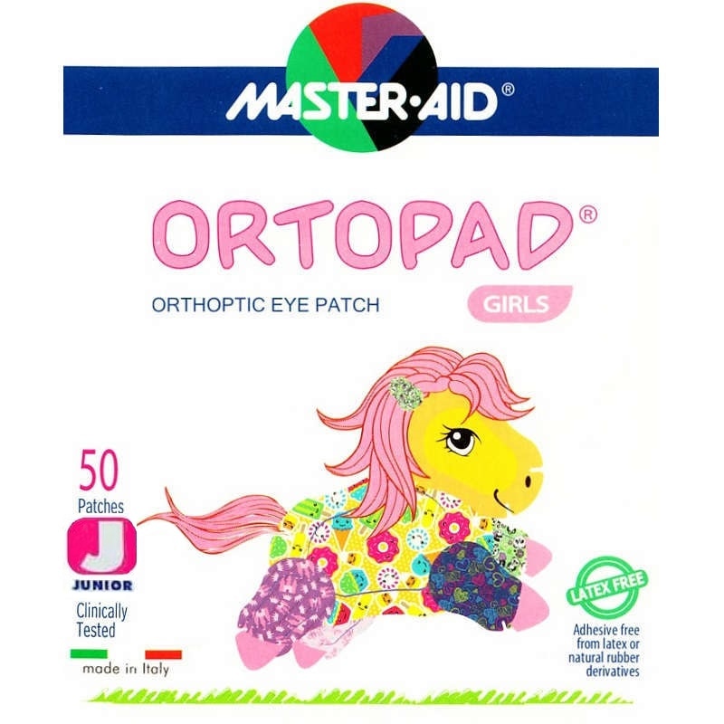 【斜視】【弱視】　オルトパッド　斜視弱視訓練用眼帯：ガールズパック　ジュニア