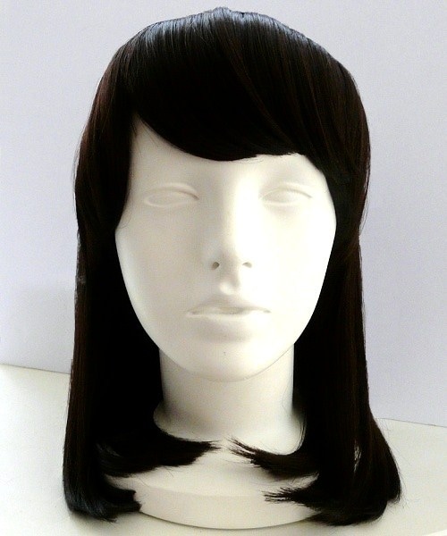 【医療用ウィッグ】【かつら】　帽子ウィッグ ロング ダークブラウン