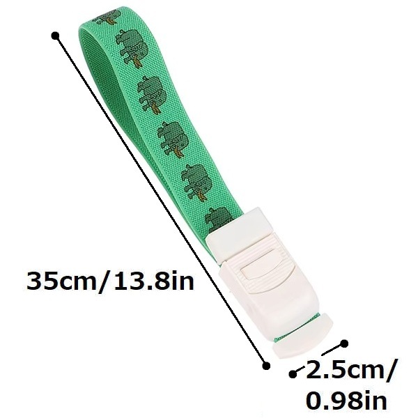 【駆血帯】 ワンタッチ駆血帯アニマル柄 ショート：グリーン