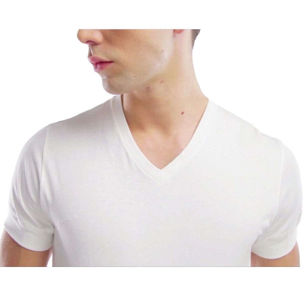 100%オーガニックコットン コトニーク メンズ Vネック Tシャツ