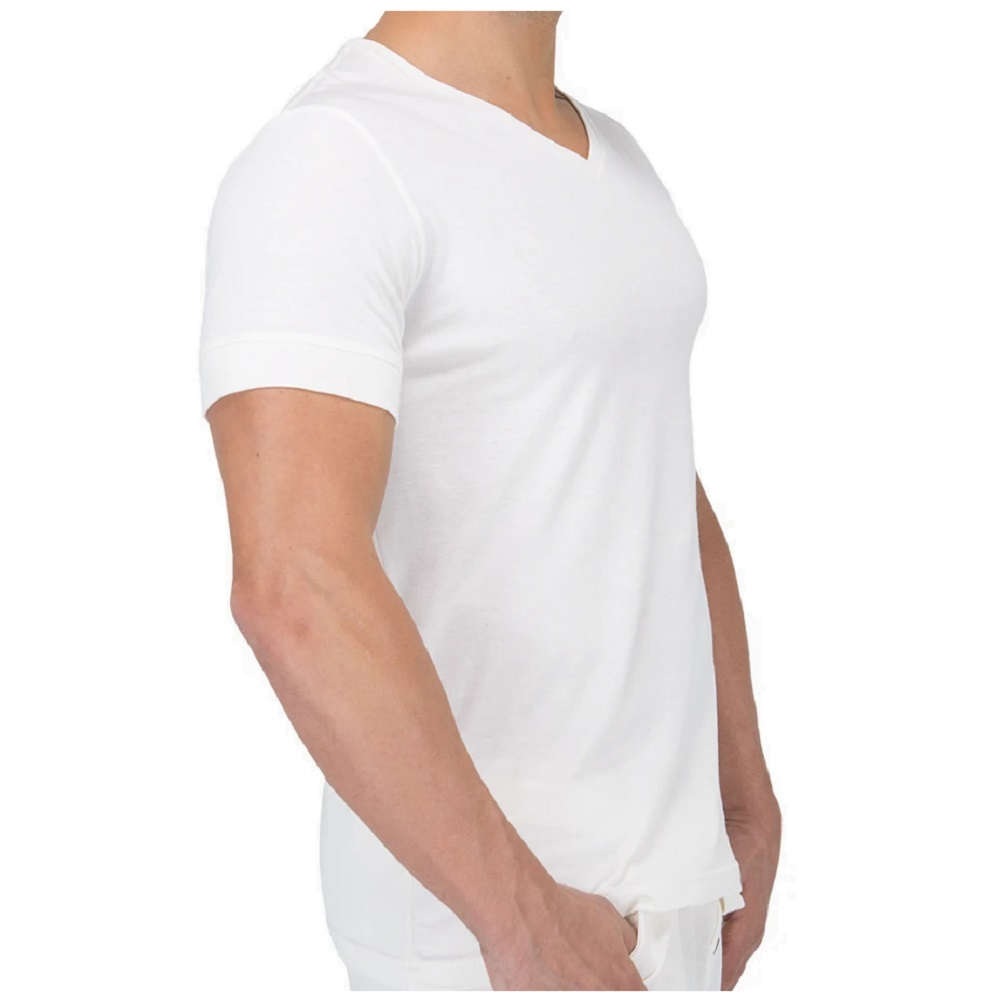 100%オーガニックコットン コトニーク メンズ Vネック Tシャツ