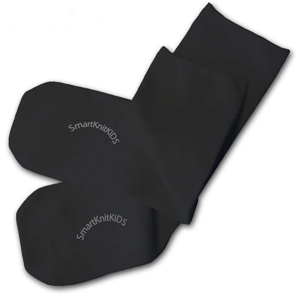 【感覚・触覚過敏症】【敏感肌】 肌に触れる縫い目ゼロ シームレスキッズソックス ブラック 6足組