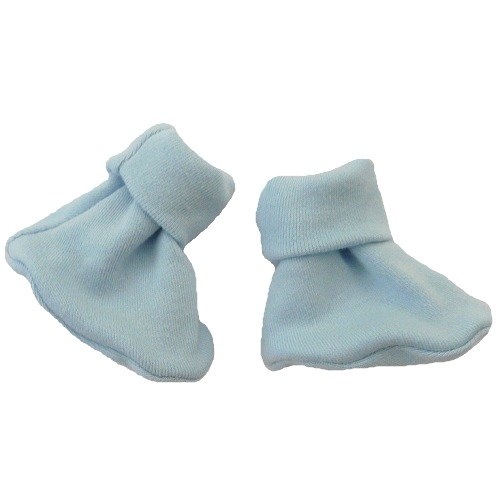 【未熟児】【低出生体重児】【早産児】【NICU】用 ベビー服：ブーティーソックス ブルー