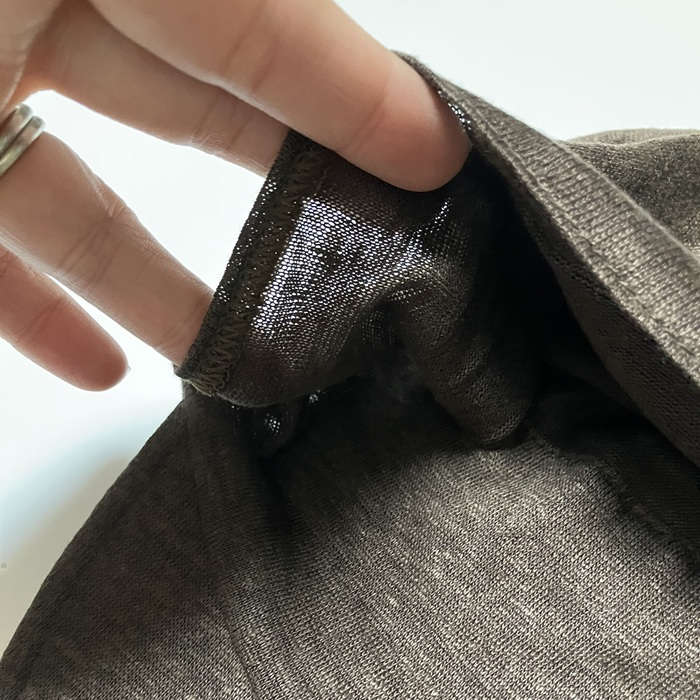 【外出用】【医療用帽子】【ケア帽子】ベルギーリネン夏キャスケット：ブラウン