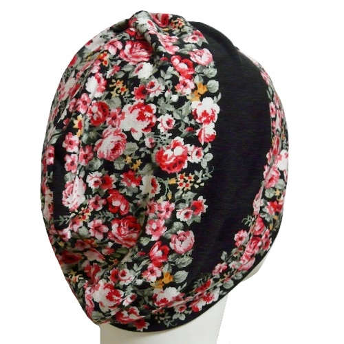 【抗がん剤治療】【医療用帽子】【ケア帽子】 モニークキャップ：ローズガーデン