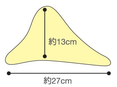 洗えるフィット三角柱クッションII 50cm
