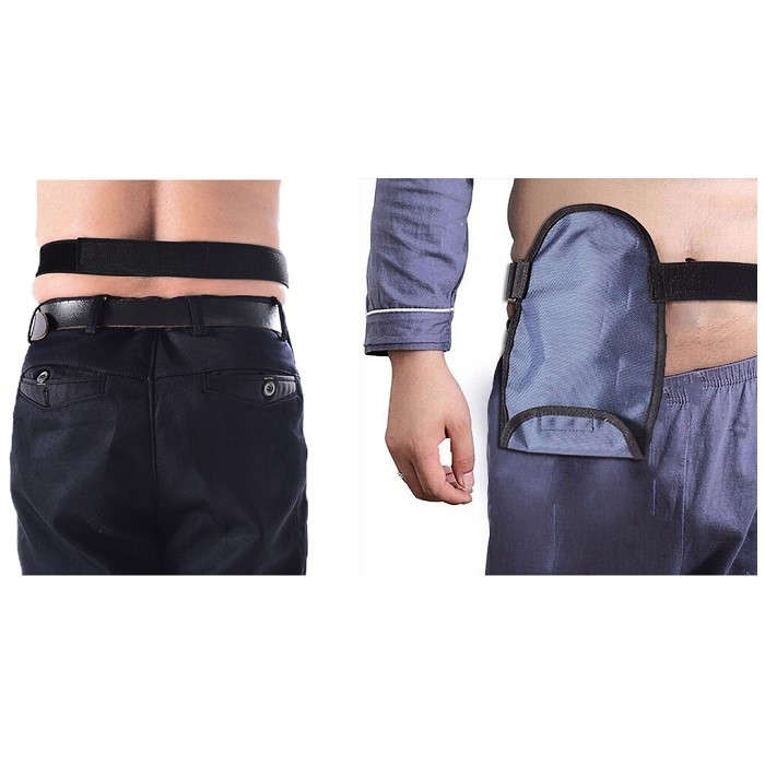 【オストメイト】【ストーマ】【人工肛門・人口膀胱】 防水ストーマパウチカバー ベルト付き:ネイビー