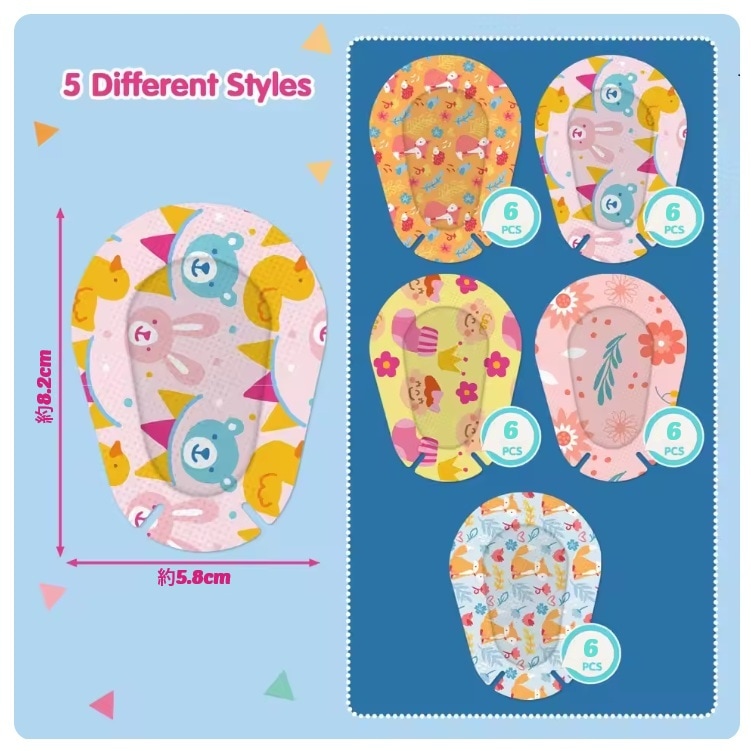 【斜視】【弱視】斜視弱視訓練用 シール眼帯:ガールズ 30枚入