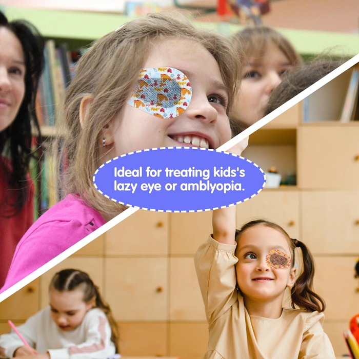 【斜視】【弱視】斜視弱視訓練用 シール眼帯:ガールズ 30枚入