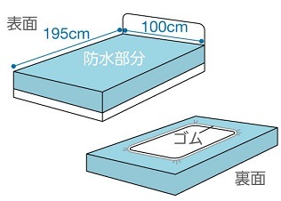 【全面シーツ】 スーパーデニムシーツ:ボックスタイプ
