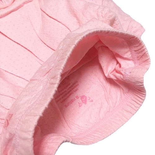 【アトピー】【敏感肌】【皮膚炎】　100％オーガニックコットン：スカートレギンス　ローズ　（6-24か月）