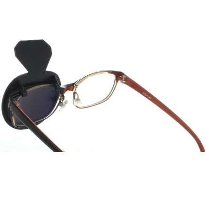 【遮眼板】 はさまない遮閉板:ブルー