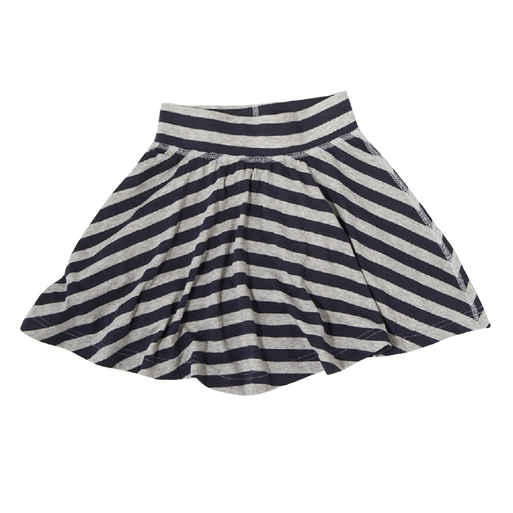 【感覚・触覚過敏症】【アトピー】【敏感肌】 子供服：ナチュラルスカート：ボーダー