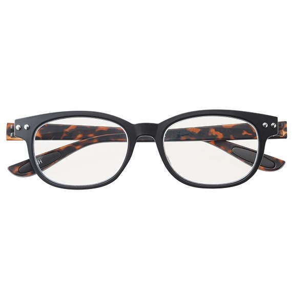 【PCメガネ】 ブルーライトカット パソコングラス リラクションBYカラフルック:ブラック