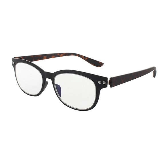 【PCメガネ】 ブルーライトカット パソコングラス リラクションBYカラフルック:ブラック