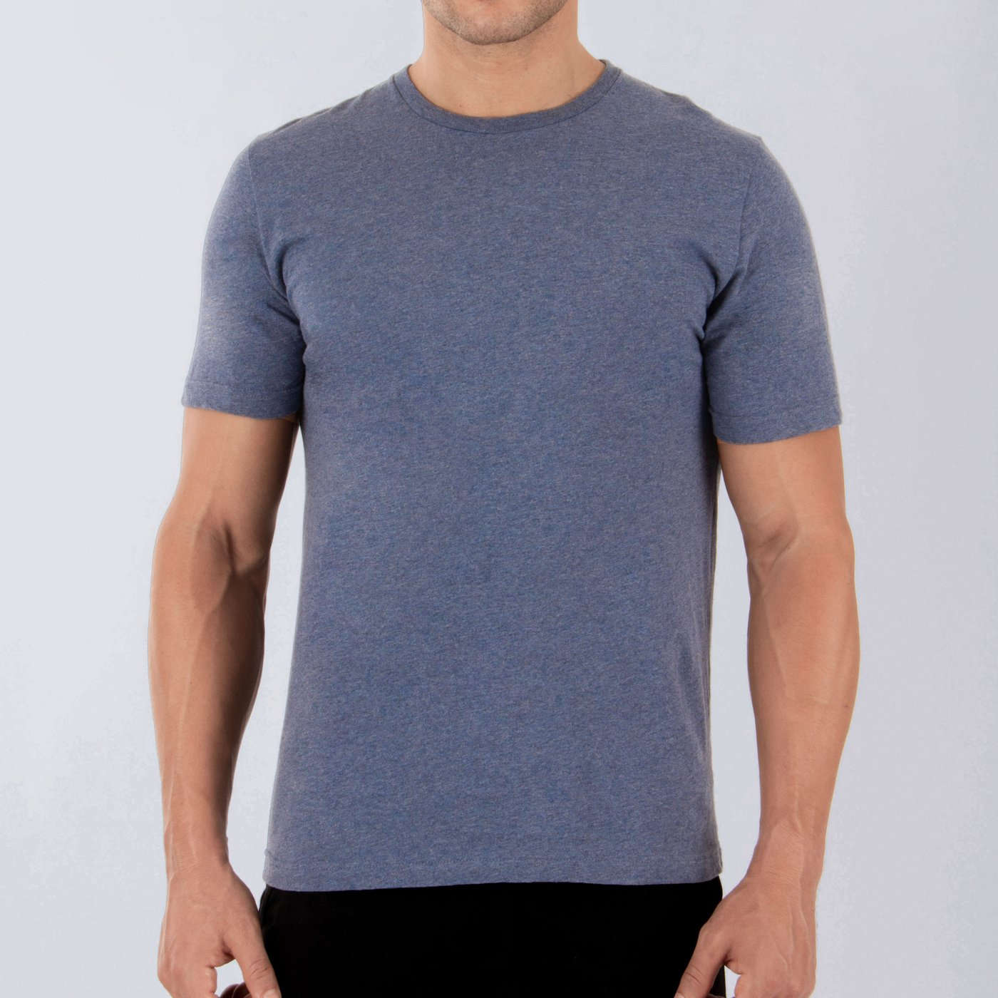 100%オーガニックコットン コトニーク メンズ Tシャツ ブルー