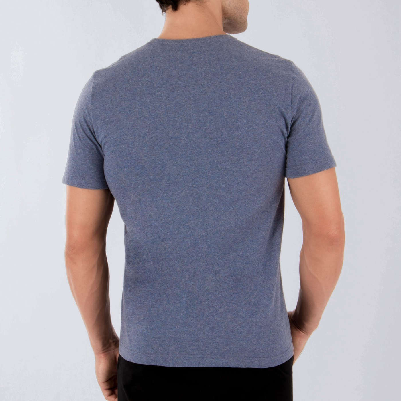 100%オーガニックコットン コトニーク メンズ Tシャツ ブルー