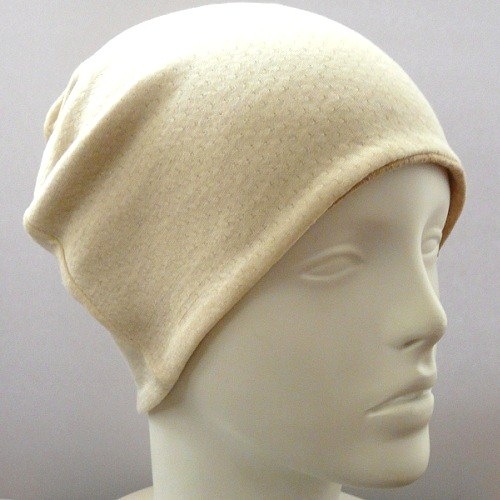 【抗がん剤治療】【医療用帽子】【ケア帽子】 リバーシブルエリゼシャロット：茶