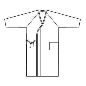 【ねまき】【パジャマ】【入院】婦人ガーゼ合わせ(湯上り):コン花柄