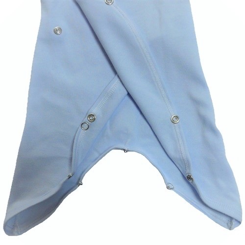 【未熟児】【低出生体重児】【早産児】【NICU】用 ベビー服： スナップカバーオール ブルー