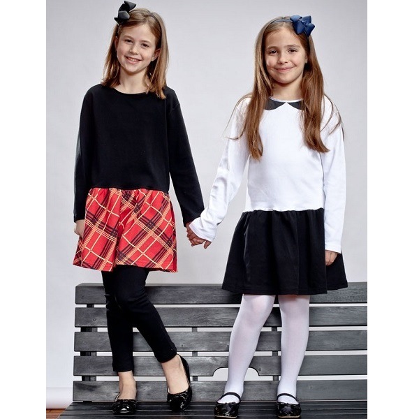 【感覚・触覚過敏症】【アトピー】【敏感肌】 子供服：100％オーガニックコットン ガールズワンピ：ホリデー