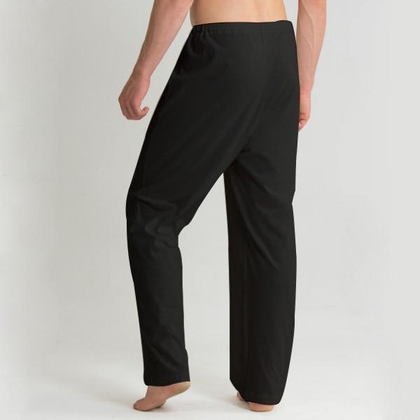 100%オーガニックコットン コトニーク メンズ パジャマ ストリングパンツ：ブラック