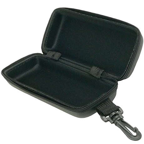 【メガネケース】 ウレタンセミハードケース フック付き 大きめサイズ：マットブラック