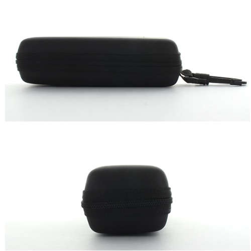 【メガネケース】 ウレタンセミハードケース フック付き 大きめサイズ：マットブラック