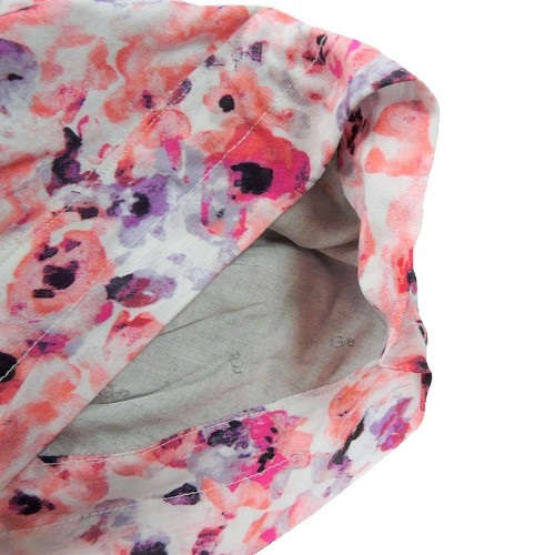 【抗がん剤治療】【医療用帽子】【ケア帽子】 あすなろ冷感ロール：レッドフラワー