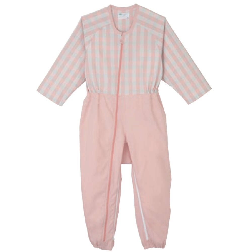 【つなぎ】【オールシーズン】エコノミーコンビネーション（フルオープン型）：ピンク