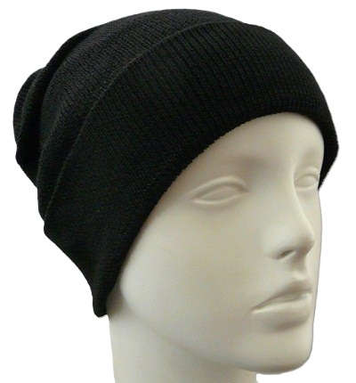 【医療用帽子】【キッズ】 大杉ニットルームキャップ子供用:5型 ブラック