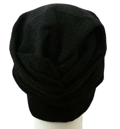 【医療用帽子】【キッズ】 大杉ニットルームキャップ子供用:5型 ブラック