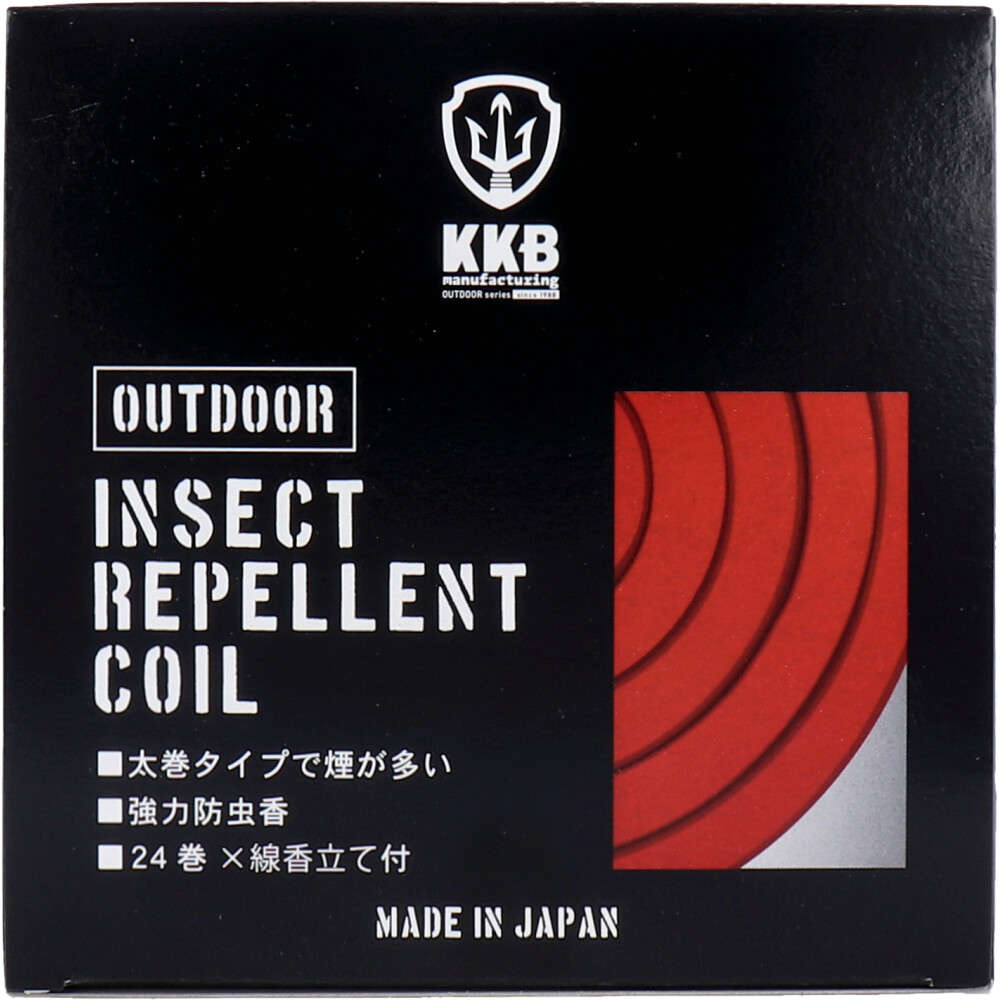 アウトドア 厚太巻 防虫香 線香立て付 24巻入