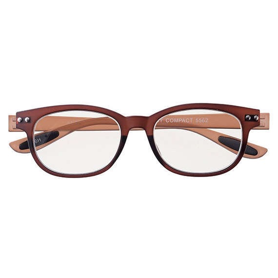 PCメガネ】 ブルーライトカット パソコングラス リラクションBYカラフルック：ブラウン