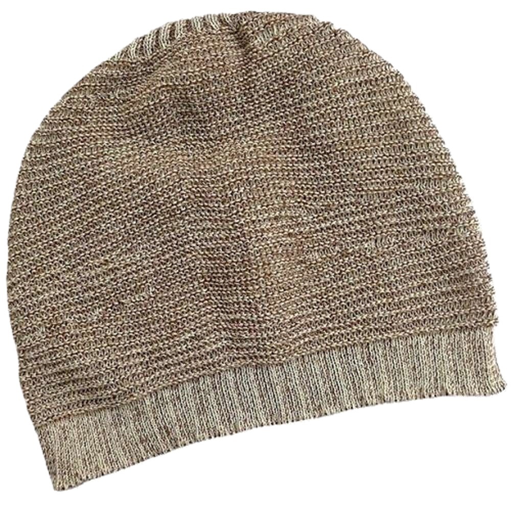 【抗がん剤治療】【医療用帽子】【ケア帽子】 大杉ニットルームキャップ：７型 ベージュセピア