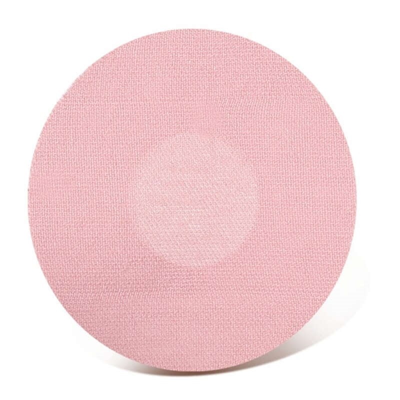 FreeStyleリブレ用 センサー保護シール 丸型 10枚：布ピンク