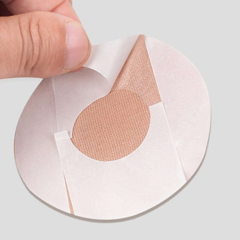 FreeStyleリブレ用 センサー保護シール 丸型 10枚：布ピンク