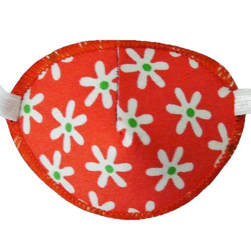 【ものもらい】【斜視】【眼瞼炎】　キッズ用眼帯：オレンジポピー