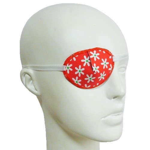 【ものもらい】【斜視】【眼瞼炎】　キッズ用眼帯：オレンジポピー