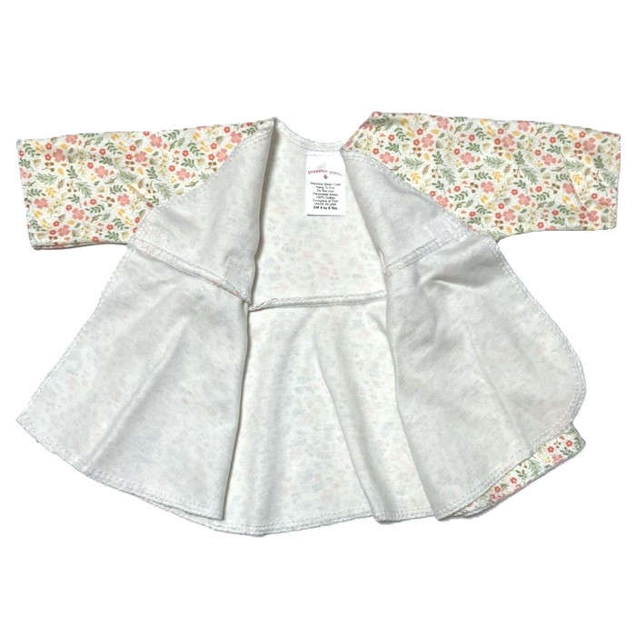 【未熟児】【低出生体重児】【早産児】【NICU】用 ベビー服： 長袖ワンピトップ ミミ