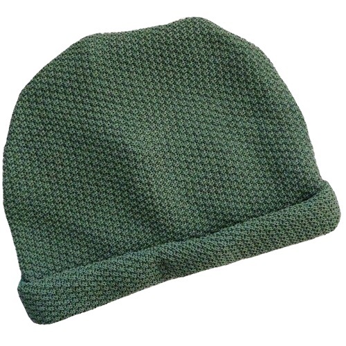 【抗がん剤治療】【医療用帽子】【ケア帽子】 大杉ニットルームキャップ：６型 グリーン