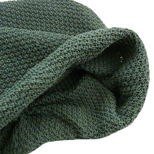 【抗がん剤治療】【医療用帽子】【ケア帽子】 大杉ニットルームキャップ：６型 グリーン