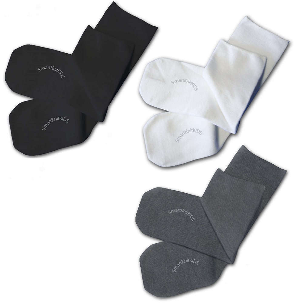 【感覚・触覚過敏症】【敏感肌】 肌に触れる縫い目ゼロ シームレスキッズソックス ベーシック 3足組