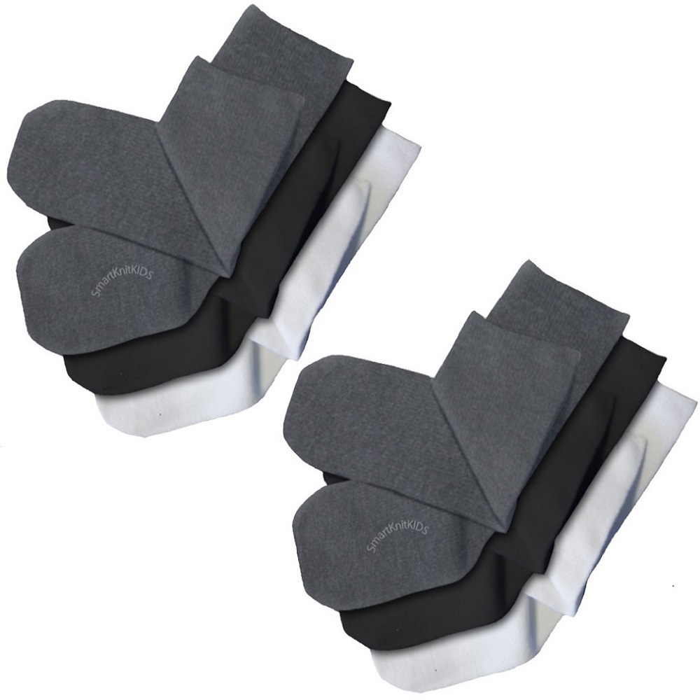 【感覚・触覚過敏症】【敏感肌】 肌に触れる縫い目ゼロ シームレスキッズソックス ベーシック3色 6足組