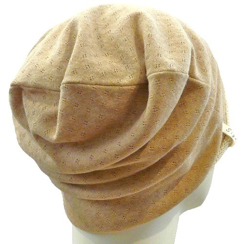 【抗がん剤治療】【医療用帽子】【ケア帽子】 エリゼサマーワッチ：茶