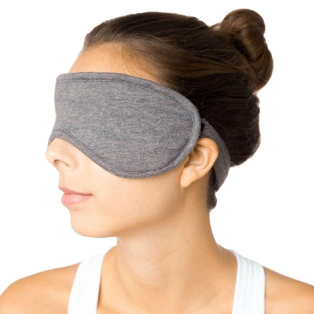 100%オーガニックコットン コトニーク アイマスク:グレー