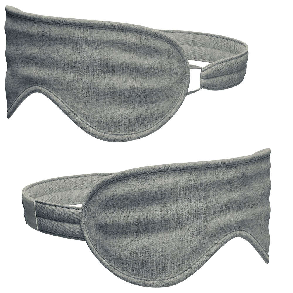 100%オーガニックコットン コトニーク アイマスク:グレー