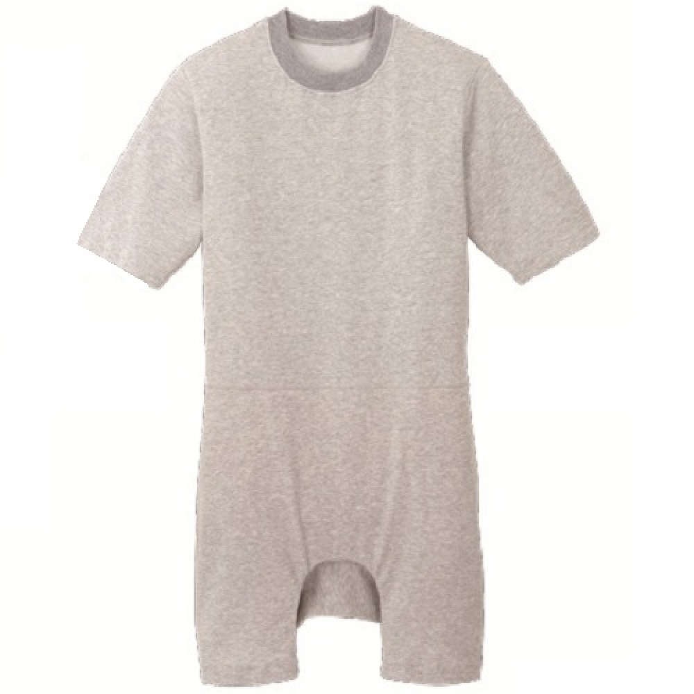 【介護】【入院】 TスーツII ロンパス型：モクグレー