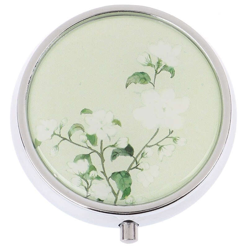 【薬ケース】　ボタニカル ミニピルケース：ホワイトフラワー